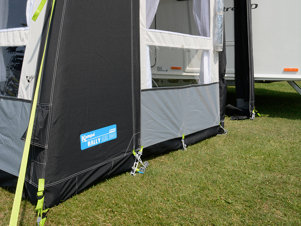 Veranda Per Roulotte Kampa Rally 330 – Tenda Da Sole In Alluminio, 330x250 Cm, 22 Kg, Con Finestra Trasparente, Per Campeggio 2019 - 5