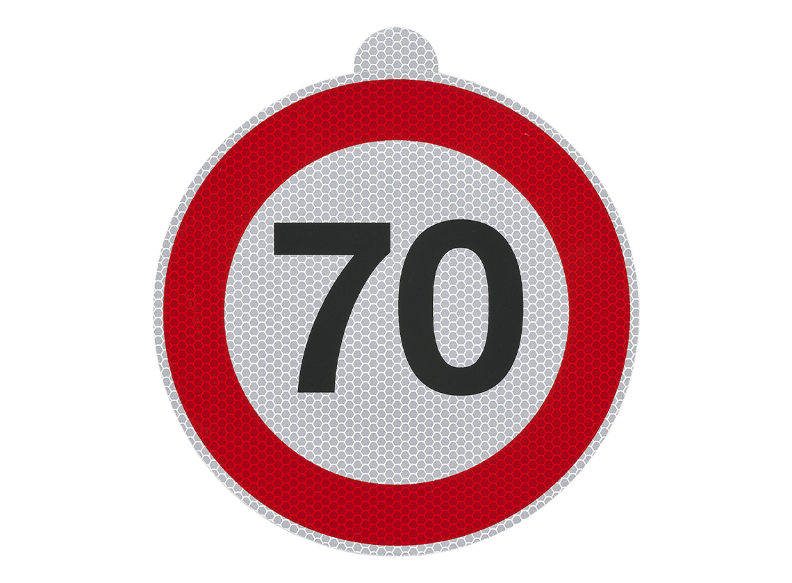 8 Adesivi Limite Di Velocità 100 Km/h, Diametro 20 Cm, Autoadesivi Rifrangenti Per Auto, Rimorchi, Camion, PVC Resistente