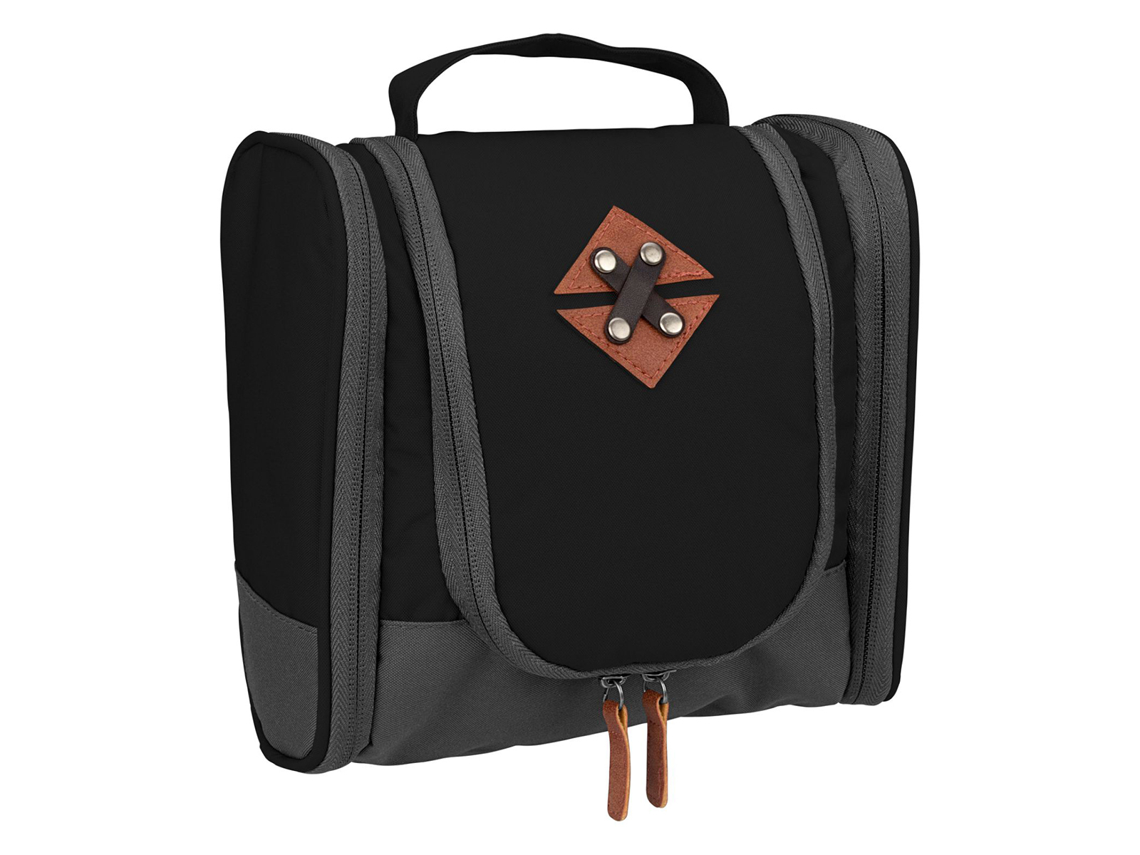 ARMANI EXCHANGE: Beauty case in pelle sintetica con logo all over