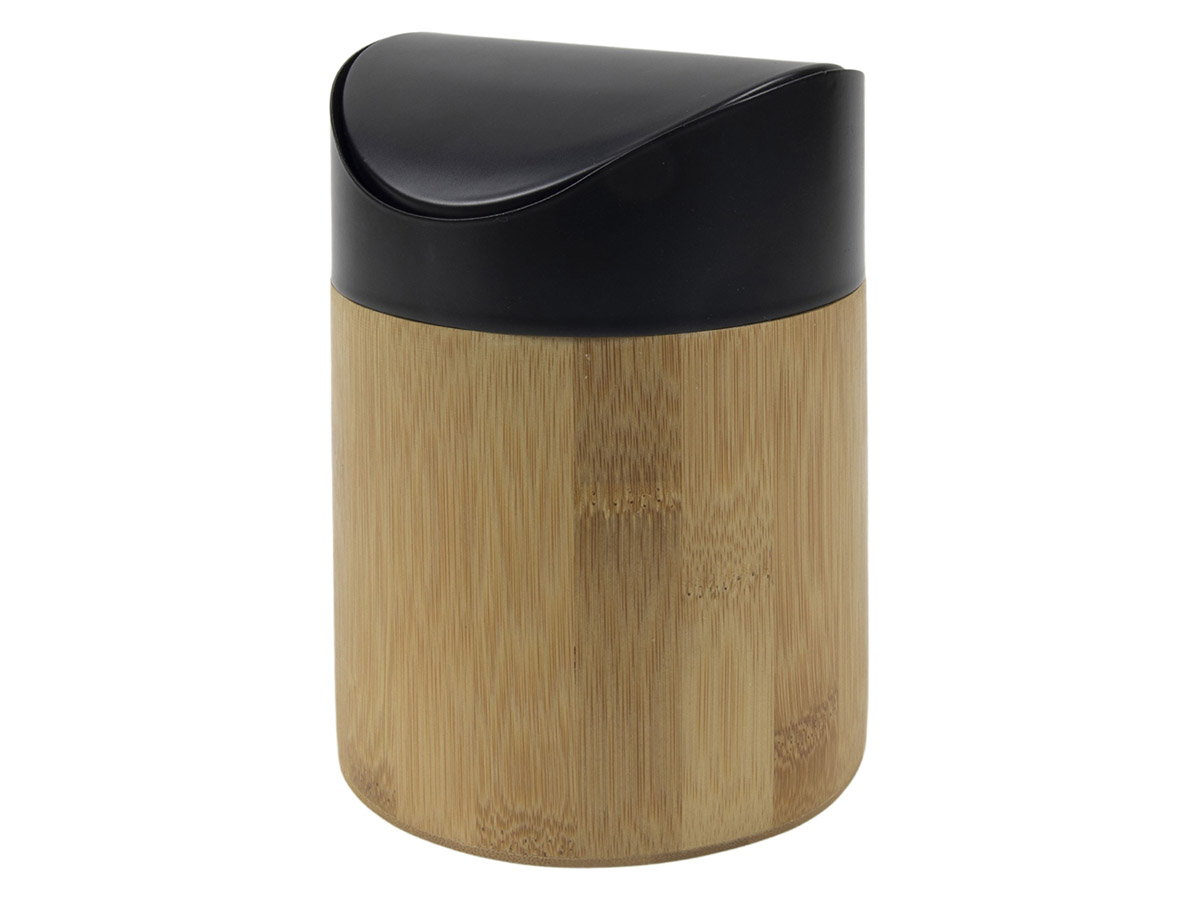 Pattumiera Da Tavolo KITCHEN MOVE Boden 5L: Ecologica In Plastica Riciclata Con Manico In Bambù