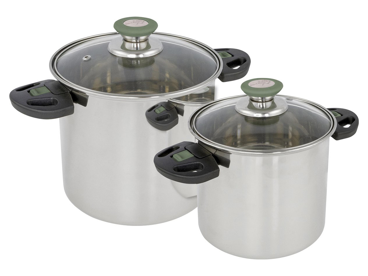Gimex Black Line Set Pentole Da Campeggio 7 Pezzi – Alluminio Antiaderente – Adatto A Induzione E Forno