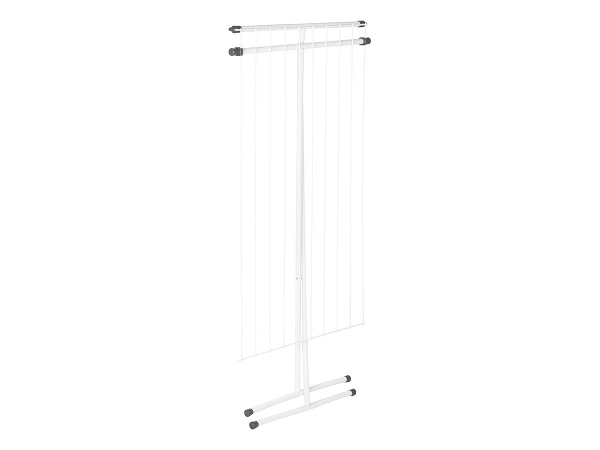 Stendibiancheria Pieghevole, Stendino In Alluminio Da 174 Cm Con Aste E Ripiani Ruote Universali Con Freni Stendino Per Indumenti Da Interno Bianco 99025183