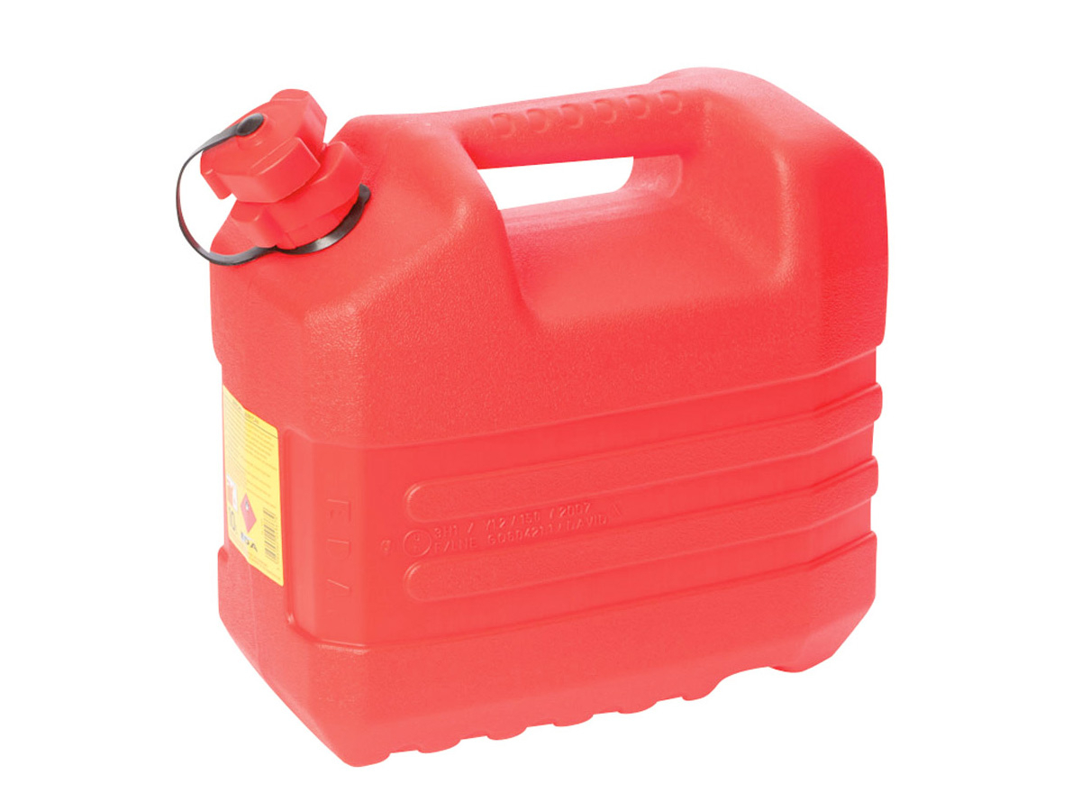 4 Taniche Per Carburante Da 10L – Omologate ONU, In Plastica Rossa, Con Beccuccio E Finestra Livello, Per Benzina E Diesel - 3