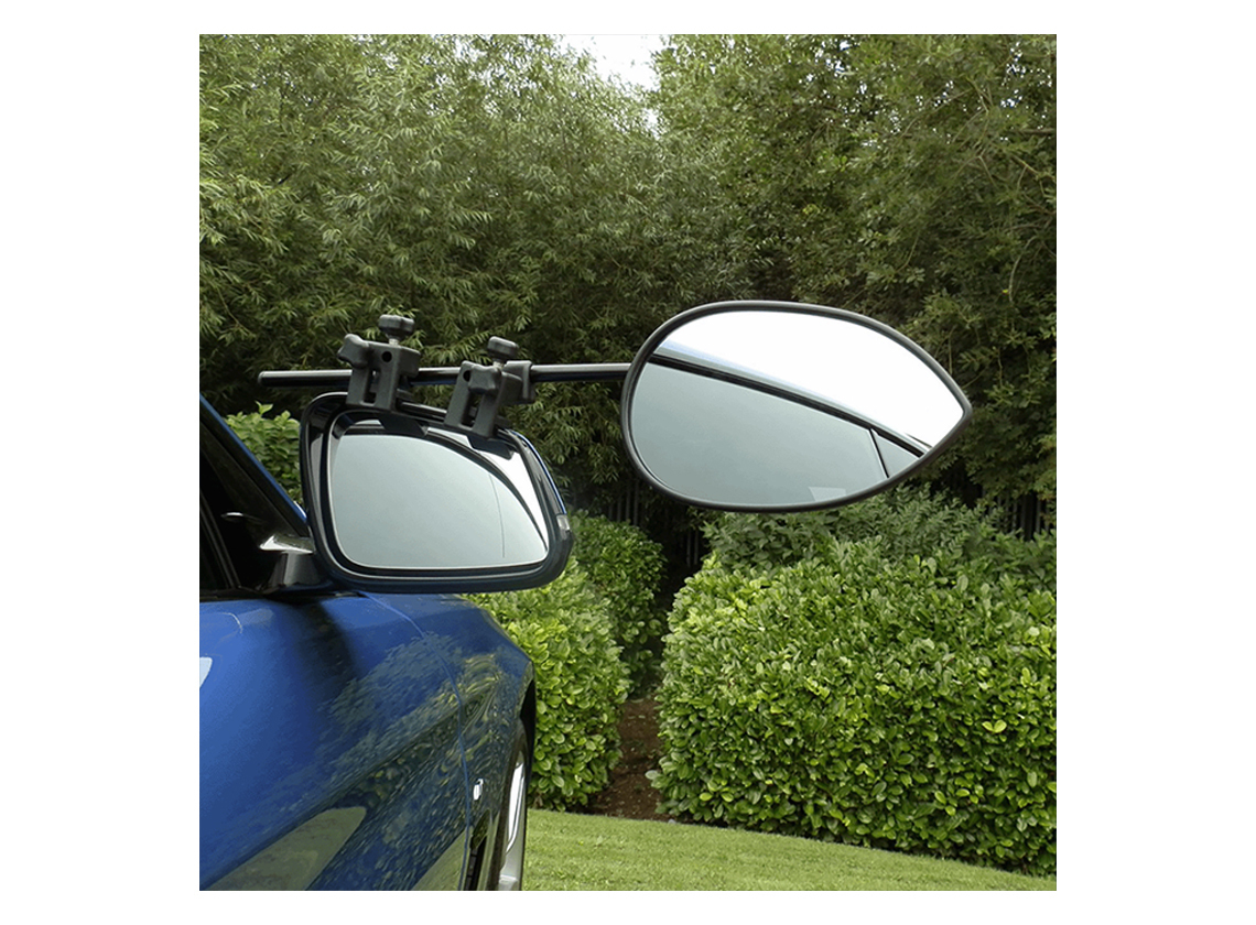 QUARKZMAN Coppia Specchietti Retrovisori Riscaldati Con Piastra Per Chrysler Town & Country, Dodge Grand Caravan, Ram C/V - Vetro Bianco, 2 Pin - 2