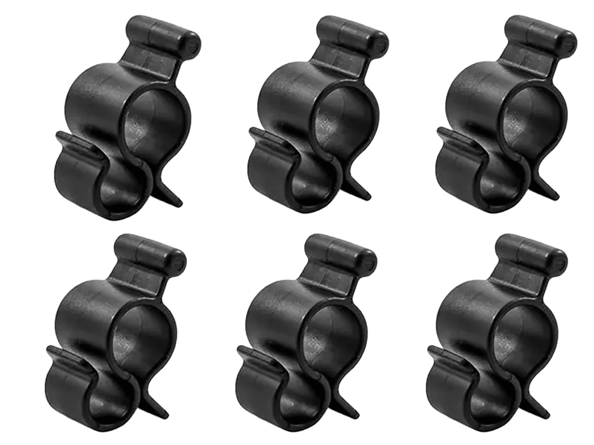 10 pezzi Ganci girevoli in plastica molto resistenti, graffette per