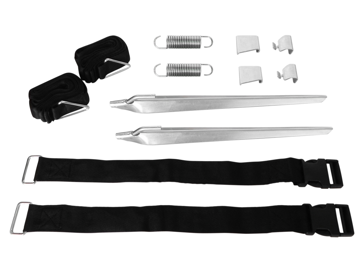 Tie Down Max Set Riduzione Tensione Per Tende Fiamma (F45S, F65S) E Omnistor - 10 Pezzi Con Adattatori, Picchetti E Cinghie - 3