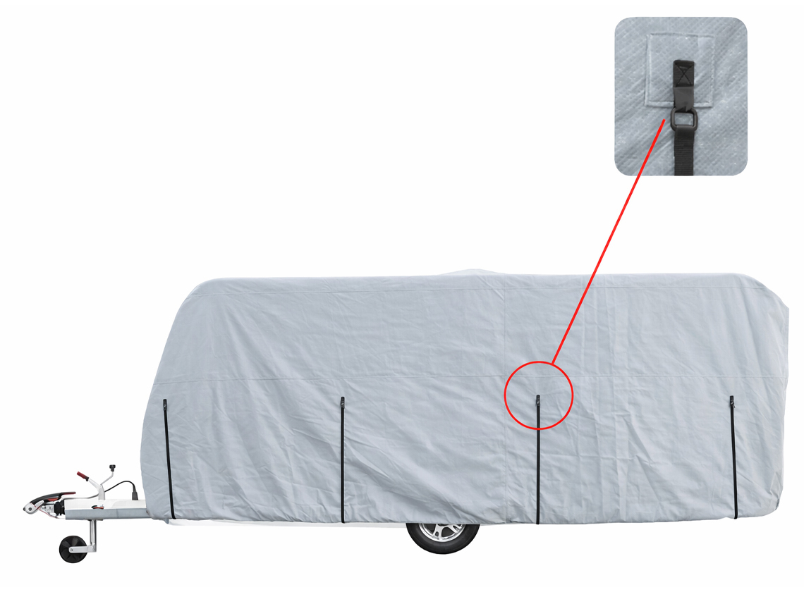 Telo Copriauto Esterno Impermeabile HP-Autozubehör Taglia L 483x178x119 Cm | Con Antifurto E Custodia