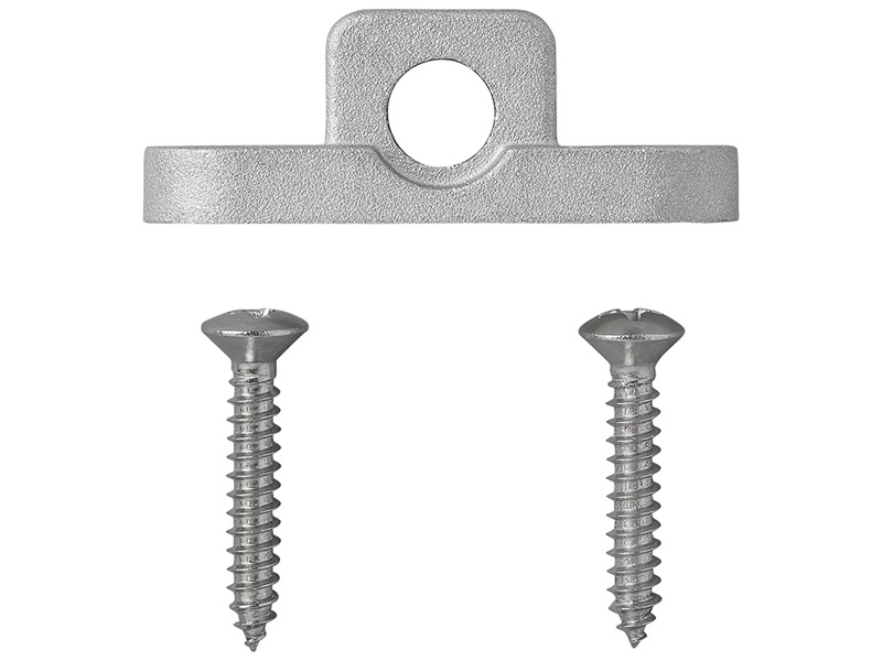 ProPlus Set 3 Occhielli Da Parete In Metallo Per Asta Tenda - Staffe Orizzontali Antiruggine Per Roulette E Camper, Con Viti Inox